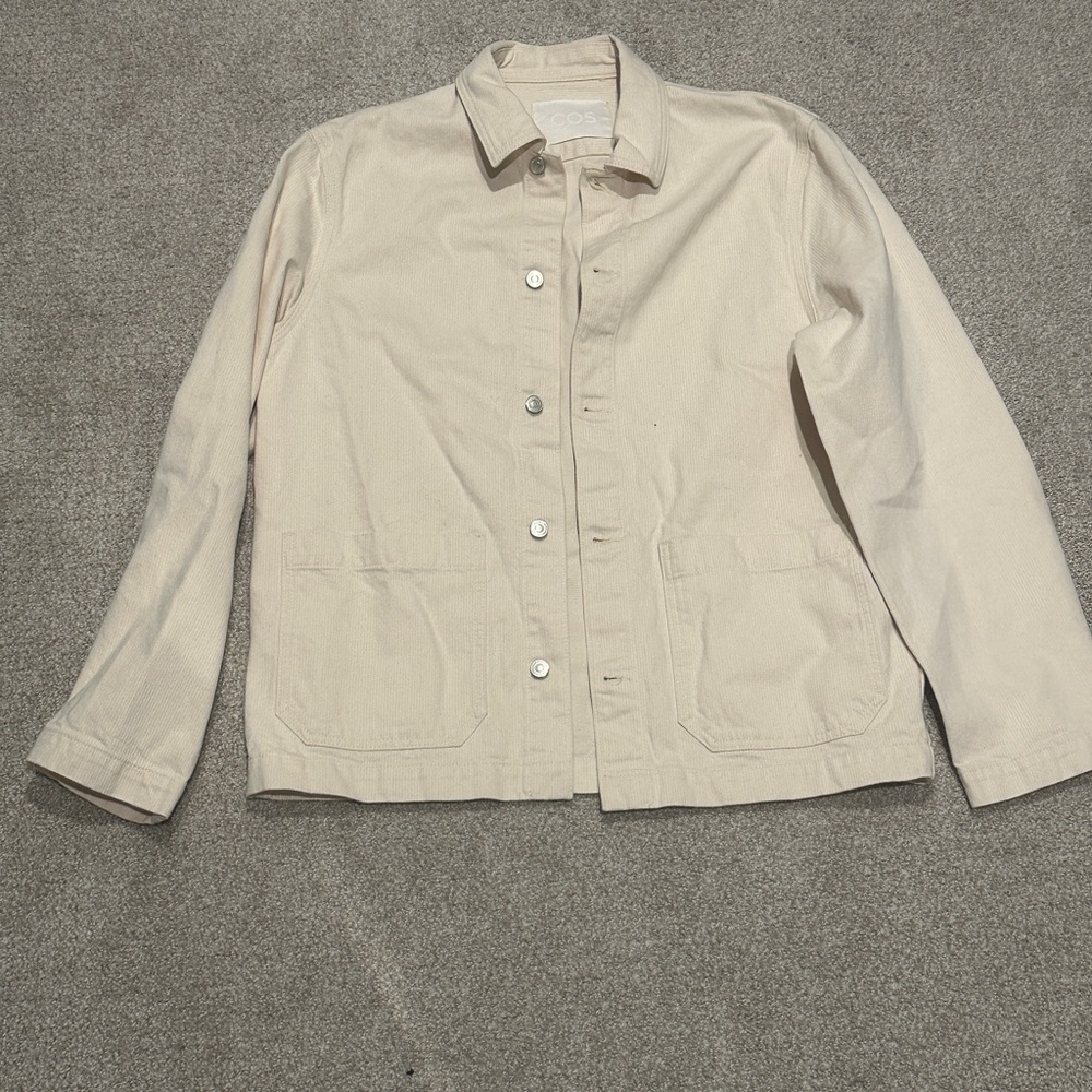 COS Cream Denim Jacket